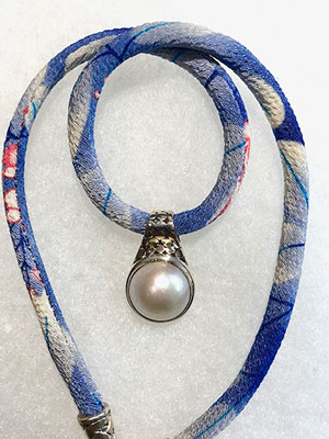 Pearl Chirimen Necklace